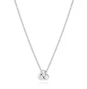 Collier rh.sølv Imperia Pianura Piccolo 9mm knute 45cm justerbar lenke