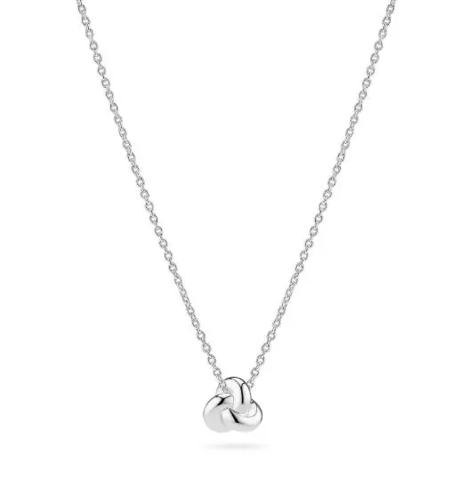 Collier rh.sølv Imperia Pianura Piccolo 9mm knute 45cm justerbar lenke