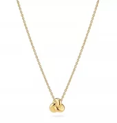 Collier fg.sølv Imperia Pianura Piccolo 9mm knute 45cm justerbar lenke