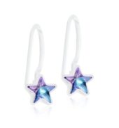 CJ Medical plastic pendant fixed 6mm lilac shimmer stjerne på krok