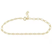 Armlenke fg.sølv 2mm O-chain med lange ledd 17+2cm