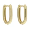 Ørering fg.sølv 15x11mm rektangulære