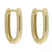 Ørering fg.sølv 15x11mm rektangulære