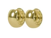 Ørering "gull" Union 12mm, 6,5mm bred glatt m/rund profil