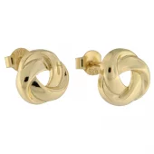 Ørepynt fg.sølv 10mm glatt knute