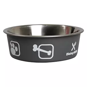 Dog Dish Inox Bella Kena Grey 17CM (2)
