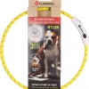 Visio light ledhalsbånd gul 33 - 63,5CM 8MM (2)