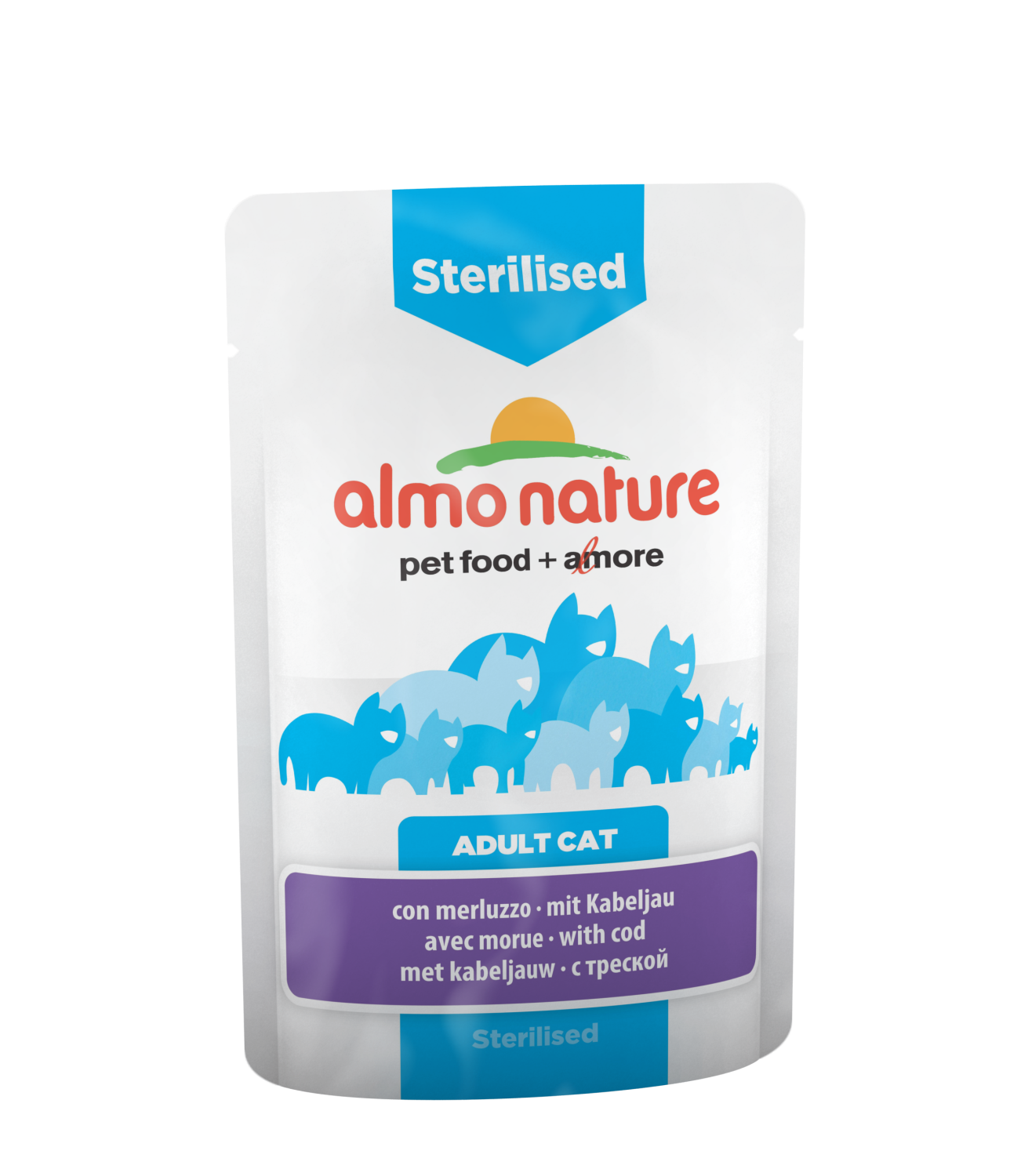 Sterilised with Cod 70gr, Almo Nature PFC Functional Cat (30)