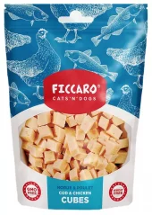 FICCARO - Kylling & Alaska Torsk Terninger 100g (10)