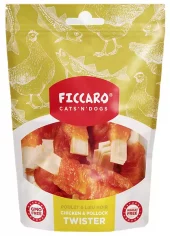 FICCARO - Kylling & Alaska Torsk Twister 100g (10)