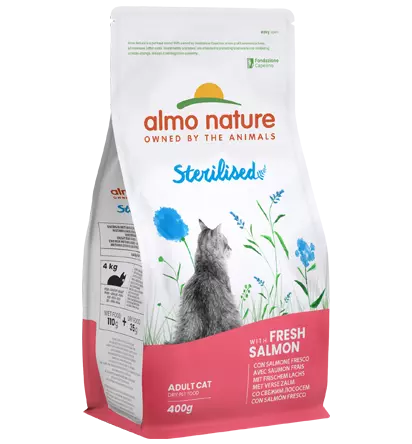 Holistic cat 400g Sterilised with Salmon (6)