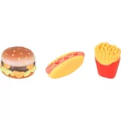 LATEX FAST FOOD Hundeleke (30)