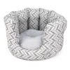 Gamma cat bed - grey chevron 60x40x35