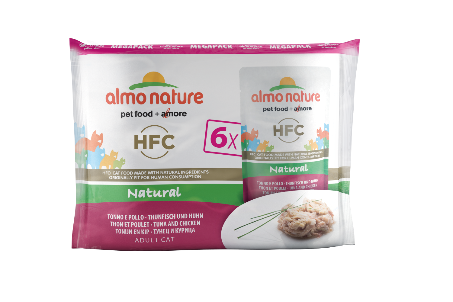 Mega Pack - Natural - Tuna and Chicken. Almo Nature (8)