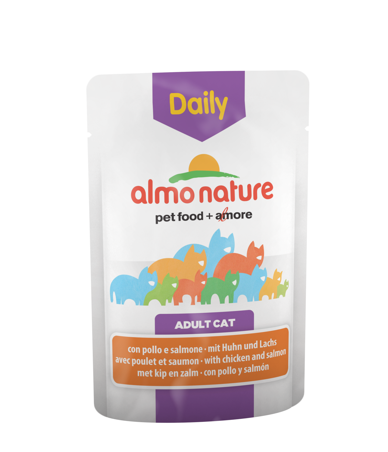 Almo Nature Daily Menu med Kylling og laks 70g (30)