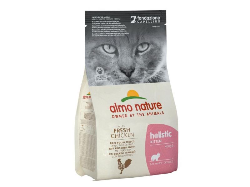Holistic kitten 400g with chicken (kylling) Almo Nature (6)