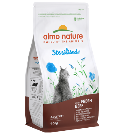 Holistic cat 400g Sterilised with beef(6)