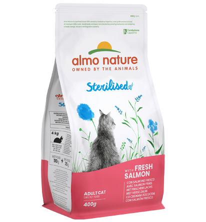 Holistic cat 400g Sterilised with Salmon (6)