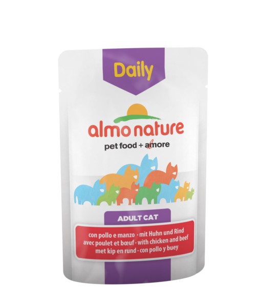 Almo Nature Daily Menu med Kylling og biff 70g (30)