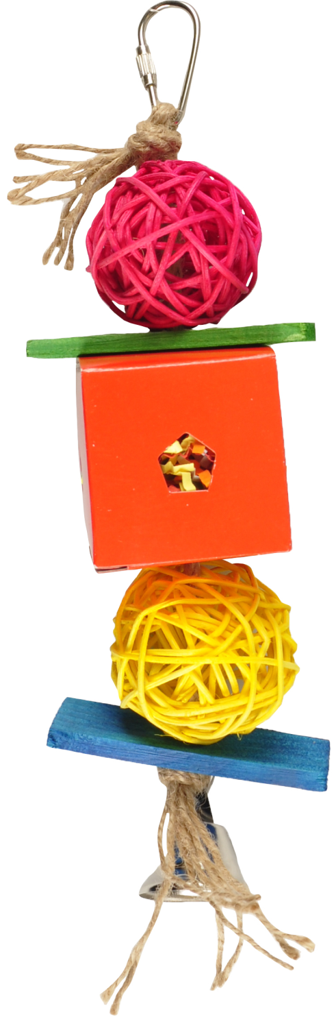 PAPYR PARAKEET TOY CUBE SMALL (3)