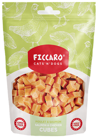 FICCARO - Laks & Kylling Terninger 100g (10)