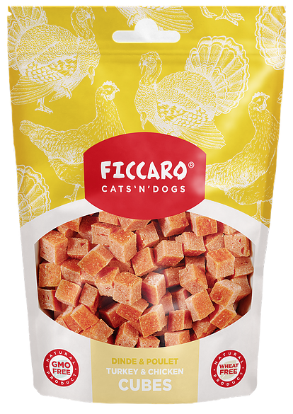 FICCARO - Kalkun & Kylling Terninger 100g (10)