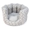 Gamma cat bed - grey chevron 60x40x35