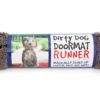 Dirty Dog Doormat Grey, Runner, 152x76cm