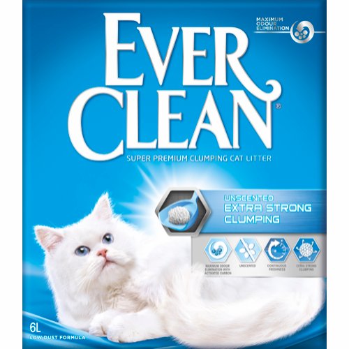 Ever Clean Extra Strong Clumping Unscented, 6 ltr