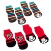 PETSOCKS ANTISLIP LARGE 4PK