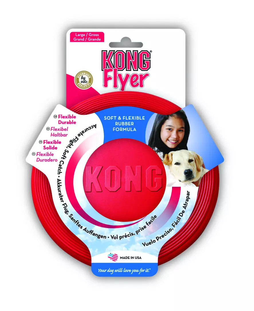 Kong Flyer Frisbee rød