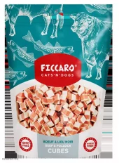 FICCARO - Biff & Alaska Torsk Terninger 100g (10)