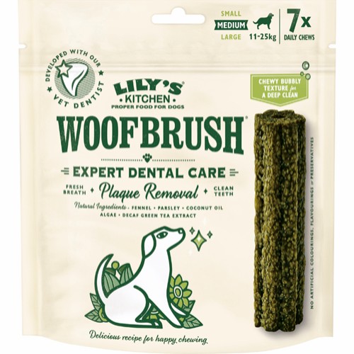 Lilys K. Woofbrush Dental Care Medium Multipack 7x28g
