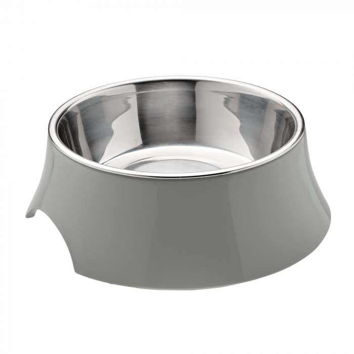 Cat bowl Atlanta 160 ml grey