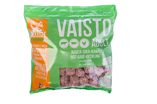 MUSH Vaisto® Okse-gris-kylling (Grønn) 3kg