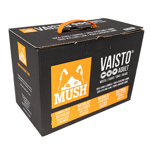 MUSH Vaisto® svart (Gris-kylling-lam) 10kg