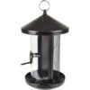 SILO BIRD TABLE SEEDS AND NUTS EIRA METAL BLACK 19x20x31CM