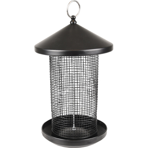 SILO BIRD TABLE NUTS FRODE METAL BLACK 19x19x31CM(4)