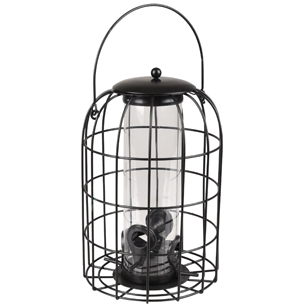 SILO BIRD TABLE SEEDS ELMA METAL BLACK 17,5x17,5x27CM(3)