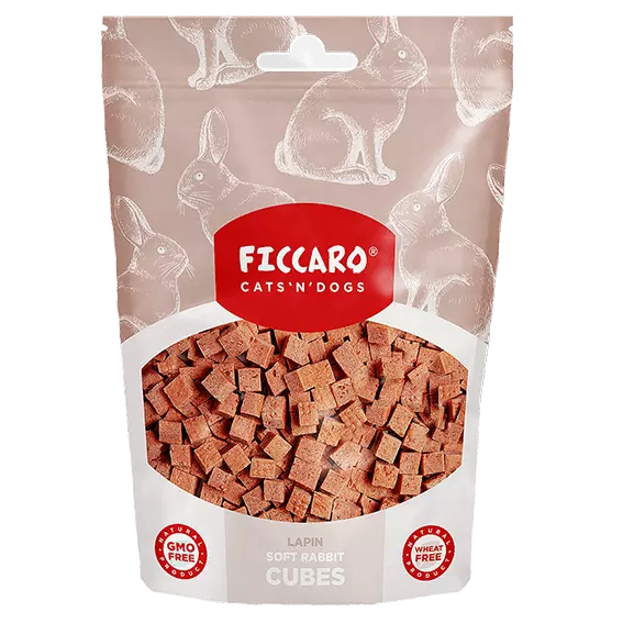 FICCARO - Myke biter av Kanin 100gr (10)
