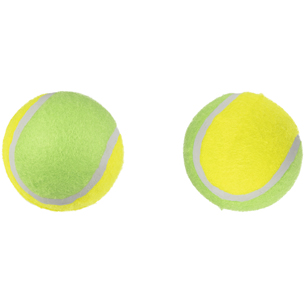 DT TENNIS BALL + SQUEAKER 2 COLOURS 8CM 2PCS (4)