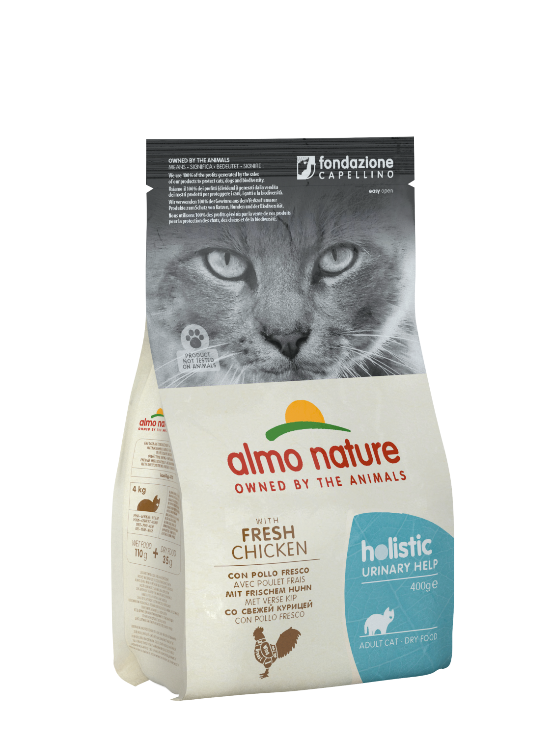 Holistic cat 400g Urinary help with chicken (kylling) Almo Nature (6)
