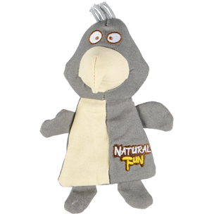 DT NATURAL FUN BIRD FLAT GREY/BEIGE 23CM