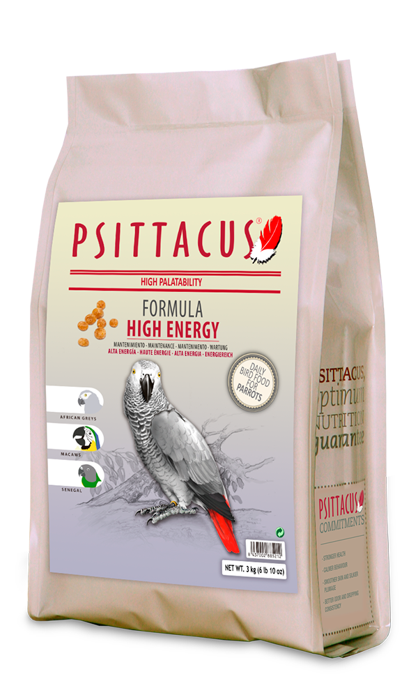 Psittacus Høy Energi Vedlikehold 3kg