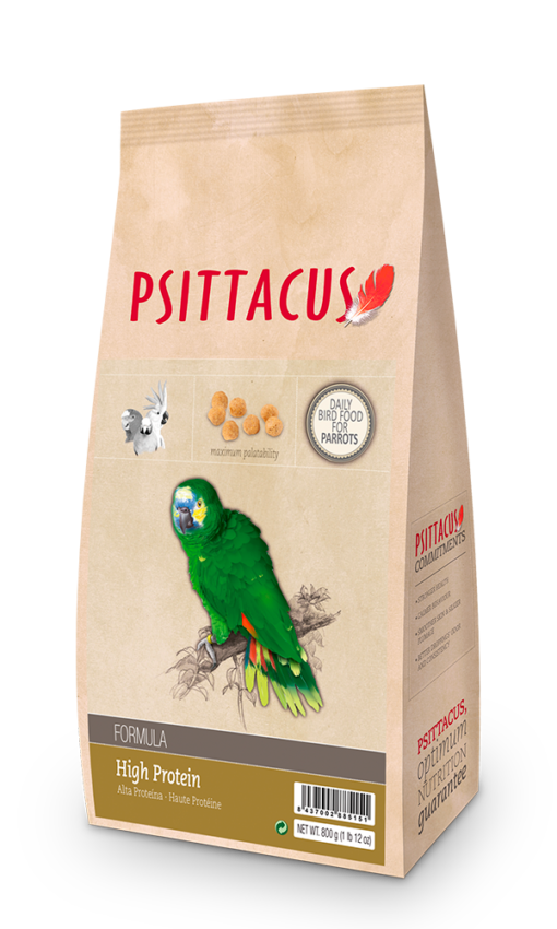 Psittacus Høy Protein Vedlikhold 800gr