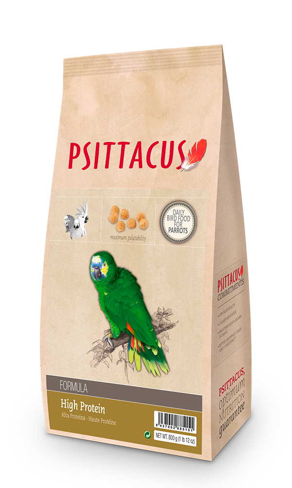 Psittacus Høy Protein Vedlikhold 800gr