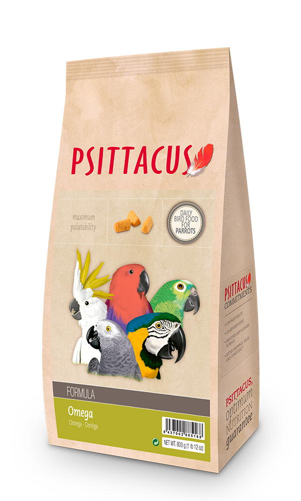 Psittacus Omega Vedlikehold 800gr