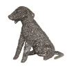 Lamp Dog Rattan finely woven Taupe