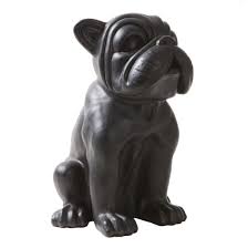 HH Dekorasjon Fransk Bulldog (Svart)