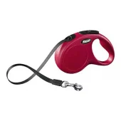 Flexi Koppel New Classic S 5M Band Röd Max 15Kg